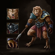 Ember Wolf Game Character Design