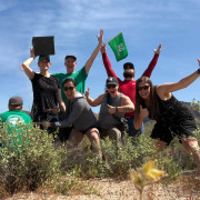 Geocaching Employees on a geocaching outing